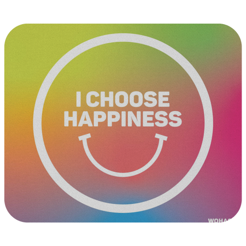 WOHASU® Mousepad - Choose Happiness rainbow