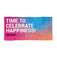 Beach Towel - Time to Celebrate Happiness Pink WOHASU®